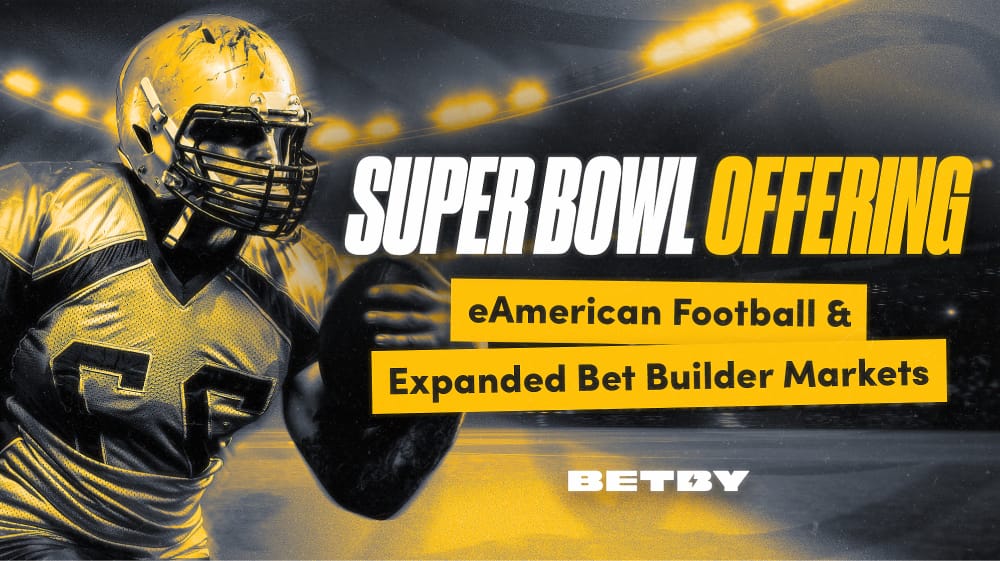 BETBY expands American football offering with industry-first e-sim and new Bet Builder Markets ahead of the Super Bowl
