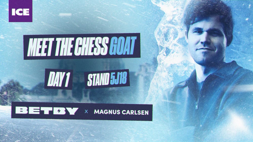 Chess icon Magnus Carlsen to join BETBY at ICE Barcelona 2025