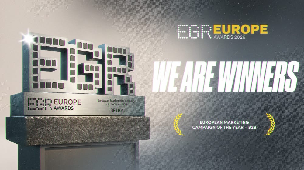 BETBY wins European Marketing Campaign of the Year – B2B at EGR Europe Awards 2026