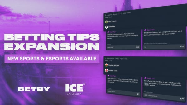 BETBY expands Betting Tips to industry-leading coverage for sports and eSports ahead of ICE Barcelona